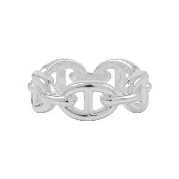 Hermes Hermès Enchainee PM Chaine d'Ancre ring, 925 sterling silver, size 52. - Picture 1 of 9